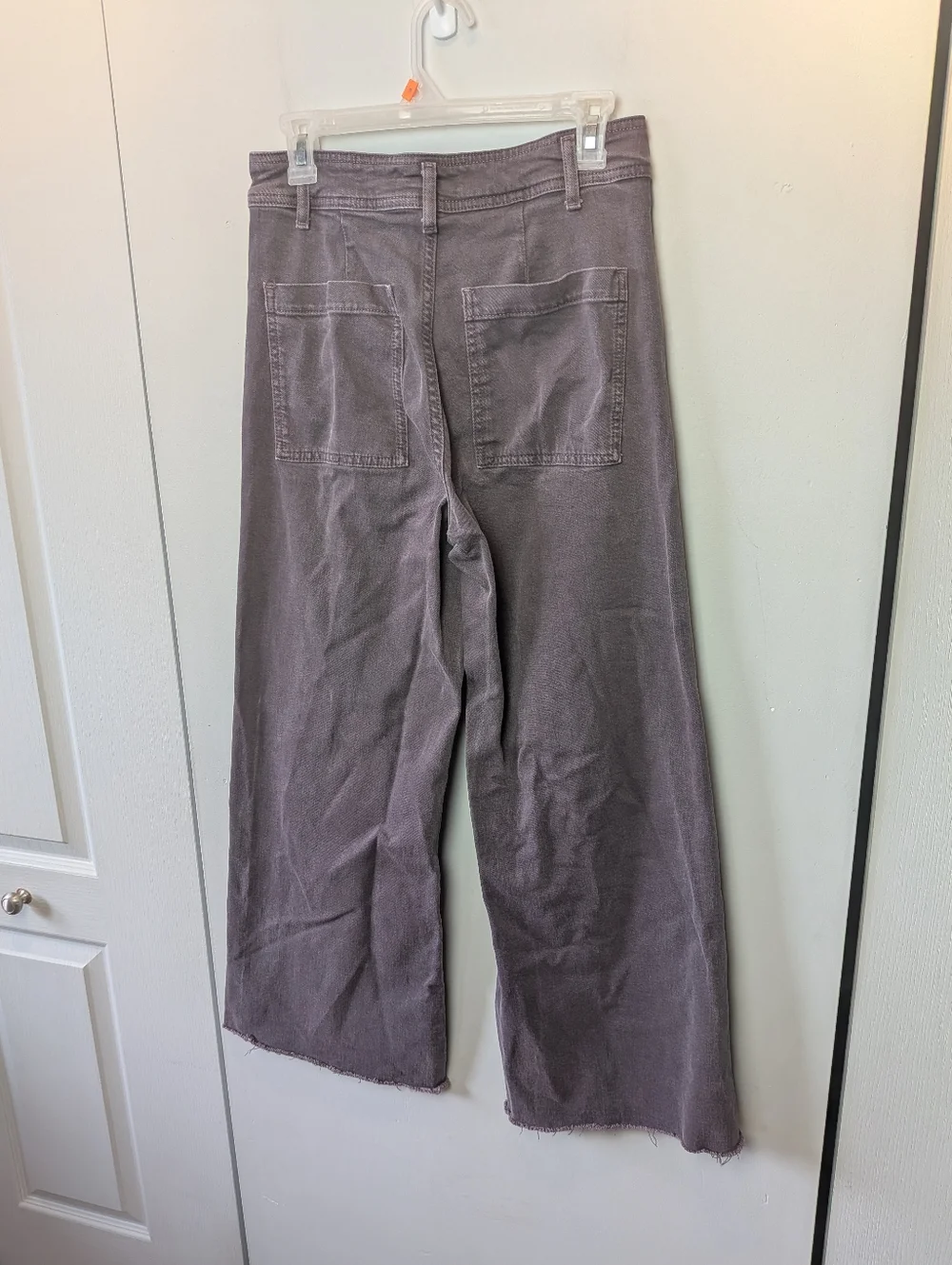 ZARA Marine Flare High Waist Women Pants Purple Plume Color Size 6 - Picture 4 of 11